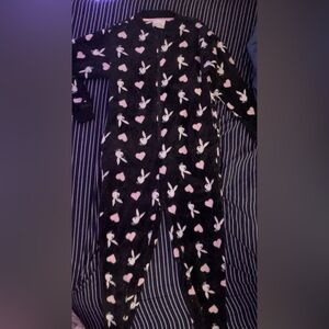 PLAYBOY Kids Pajama Set in Black and Pink